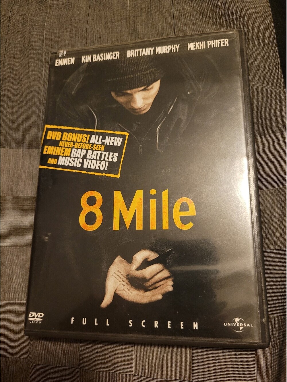 Eminem 8 Mile DVD Full Screen Brittany Murphy Kim Basinger Mekhi Phifer